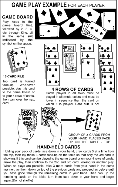 Solitaire Instructions Printable